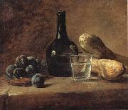 Jean Baptiste Simeon Chardin Still Life with Plums France oil painting artist
